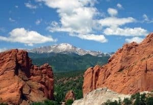 World Famous Pikes Peak in Colorado Springs, Colorado